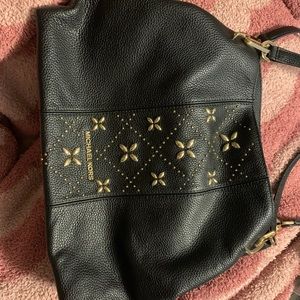 Michael Kors Black Studded Handbag